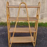 Rattan shelf on legs