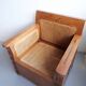 Paire de fauteuils bois et cannage
