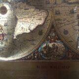 Cadre mural mappemonde