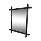 Miroir bambou noir 57x72cm
