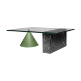 Vignelli marble and copper 'Kono' coffee table - 1985