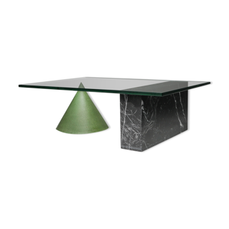 Vignelli marble and copper 'Kono' coffee table - 1985