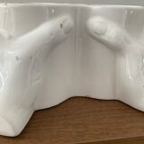 Vintage vase Enamelled ceramic hands 70s