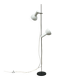 Swiss floor lamp with 2 white spots