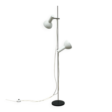 Swiss floor lamp with 2 white spots