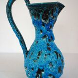 Vase fat lava  de charles cart en bleu turquoise 1960