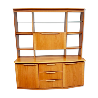 Mid century wall shelving unit