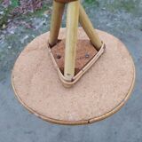 Rattan side table