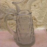 Glass cider pitcher, norman work xix-th