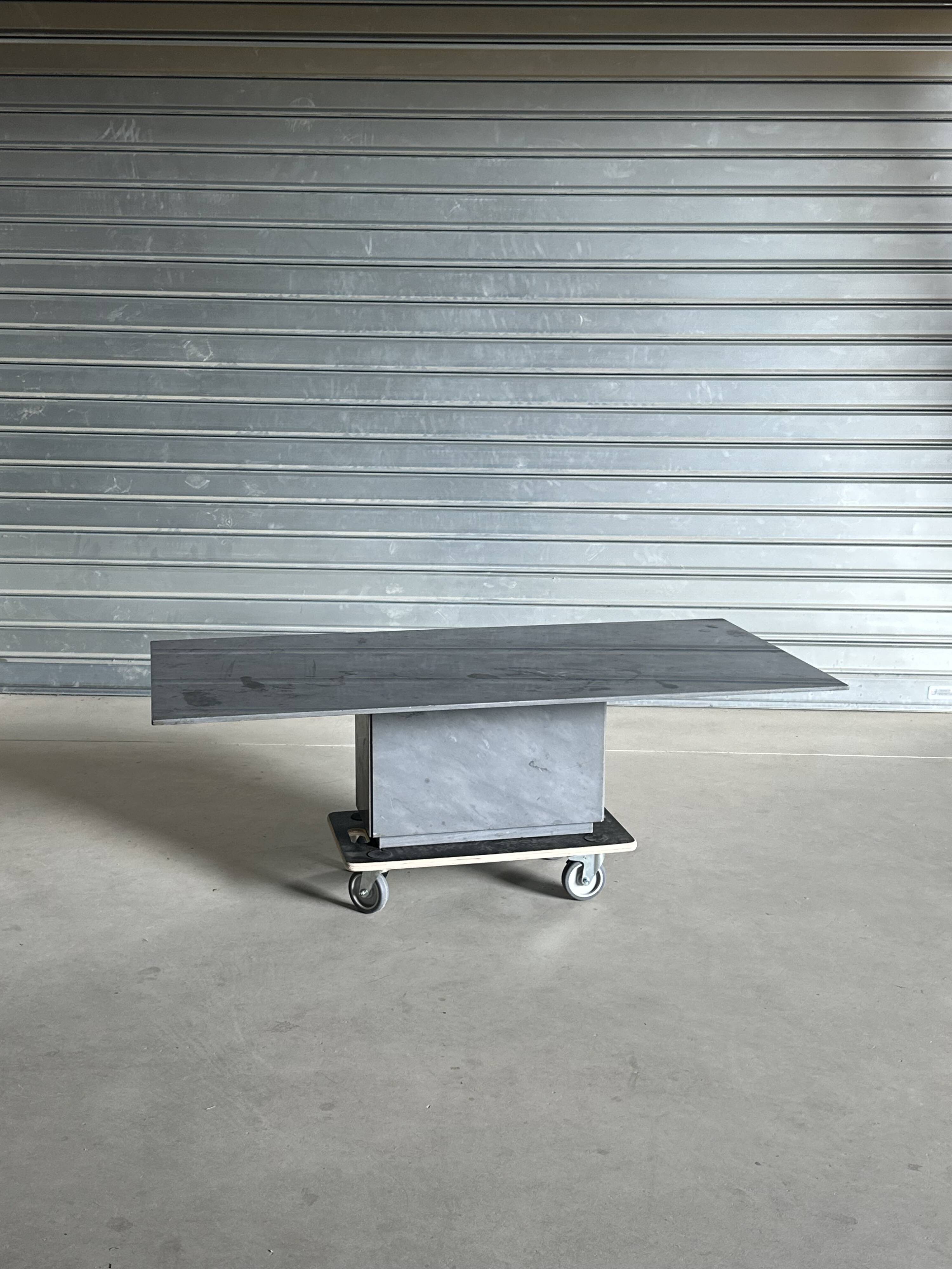 Grey marble coffee table