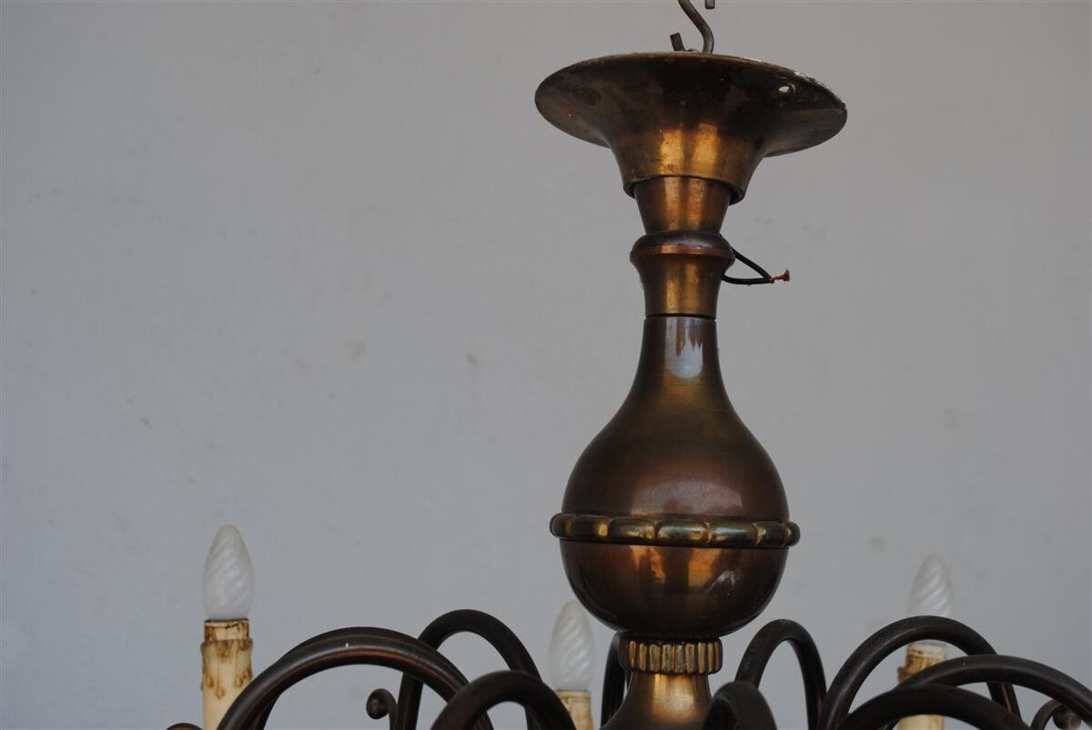 Chandelier style Dutch copper 10 lights