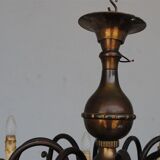 Chandelier style Dutch copper 10 lights
