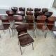Lot of 16 obo erome chairs, 70s Germany