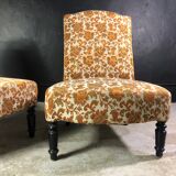 Pair of vintage heater chairs