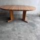 Table à manger extensible en pin massif, Scandinavie, années 1970