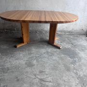 Extendable dining table in solid pine, Scandinavia, 1970s
