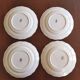 4 assiettes plates "Réverbère fin" KG Lunéville