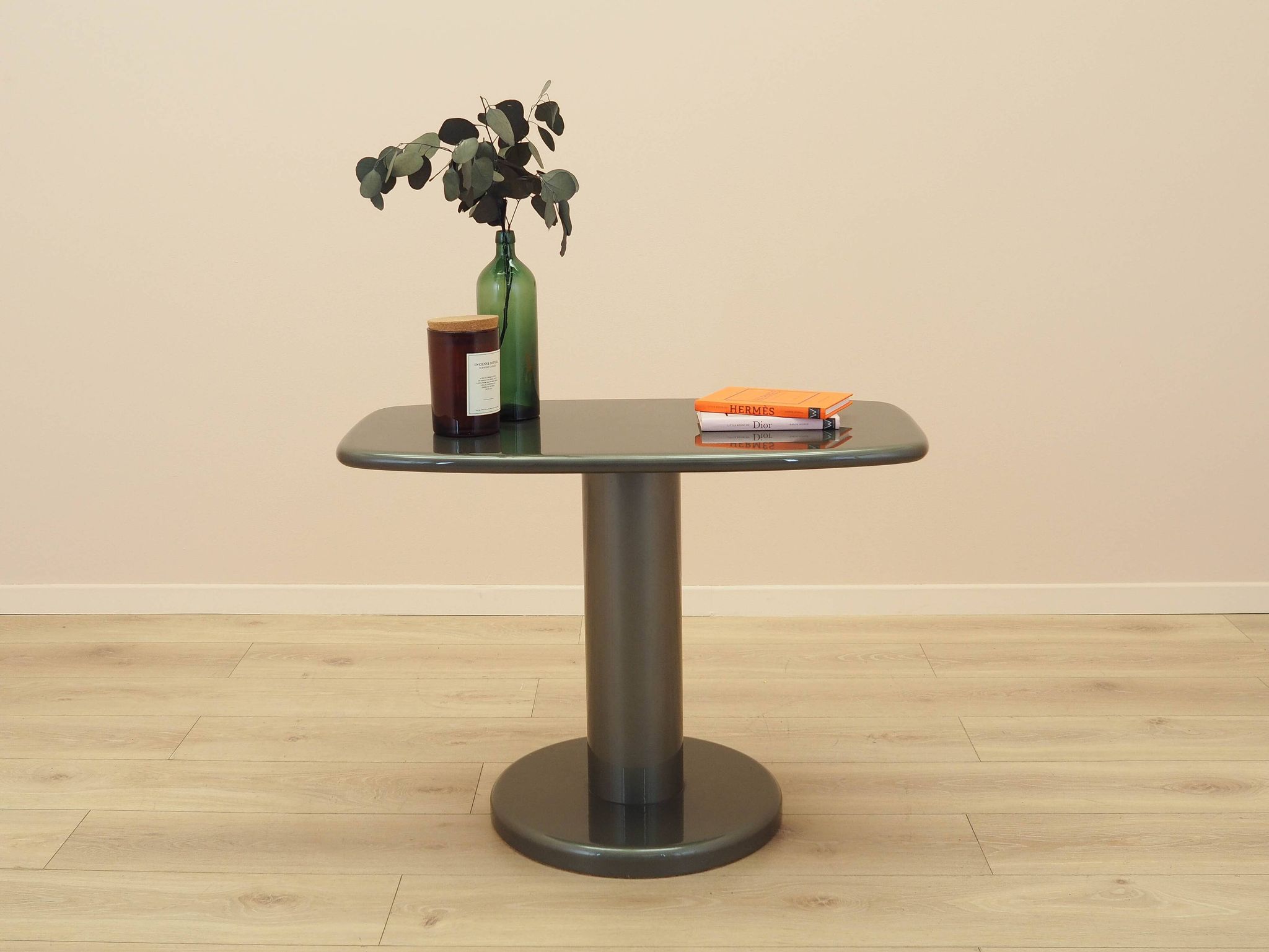 Grey coffee table, Italian design, 1970s, made in Italy