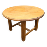 Round solid oak table