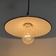 Industrial Blue Enamel Ceiling Light, 1950s