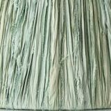 Art Deco Japonisme ceramic table lamp, 1928, new silk sari ribbon lampshade.