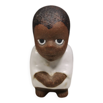 Lisa Larson Ceramic Figure: South, All Children of the World Series (1974)