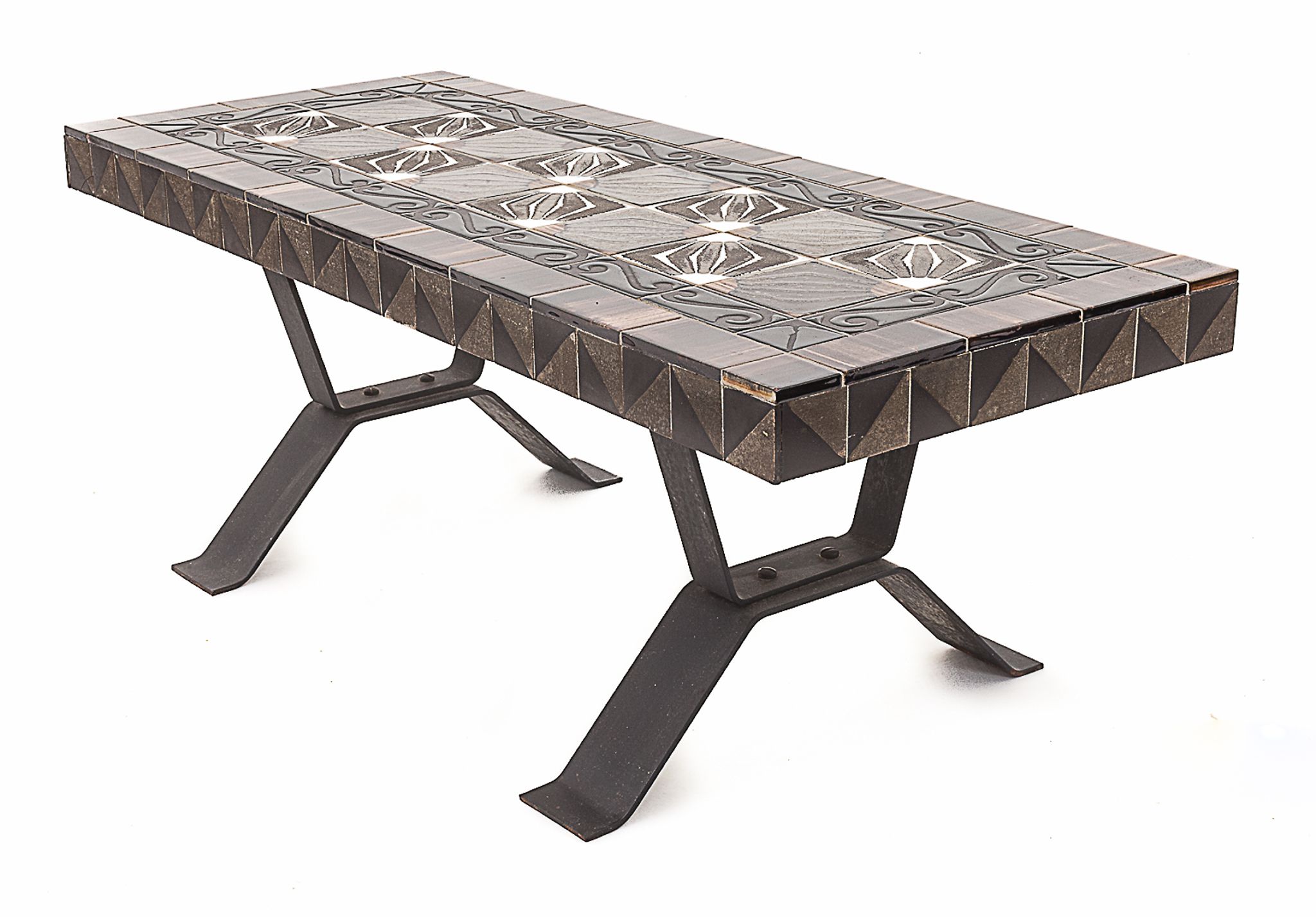 Duo de tables en fer forgé
