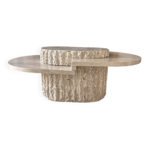Table basse travertin