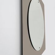 Mid-Century Modern Italian Smoked Bronze Large Mirror, 1970s