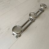 Portemanteau mural en métal chromé