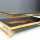 Vintage two tier belgochrom 23kt coffee table, 1970s