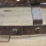 Small old rigid bottle rinse