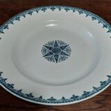Jules Vieillard Bordeaux 19th century ironstone star service dish