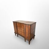 Italian art deco walnut chest of drawers, 1940s.