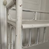 Bookcase vintage rattan standing shelf