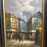 Oil on canvas signed Burnett, Paris