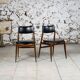 Paire de chaises scandinaves mid-century