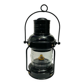 The Nautical Marine Black Finish Oil Lamp Ship Lantern Decor