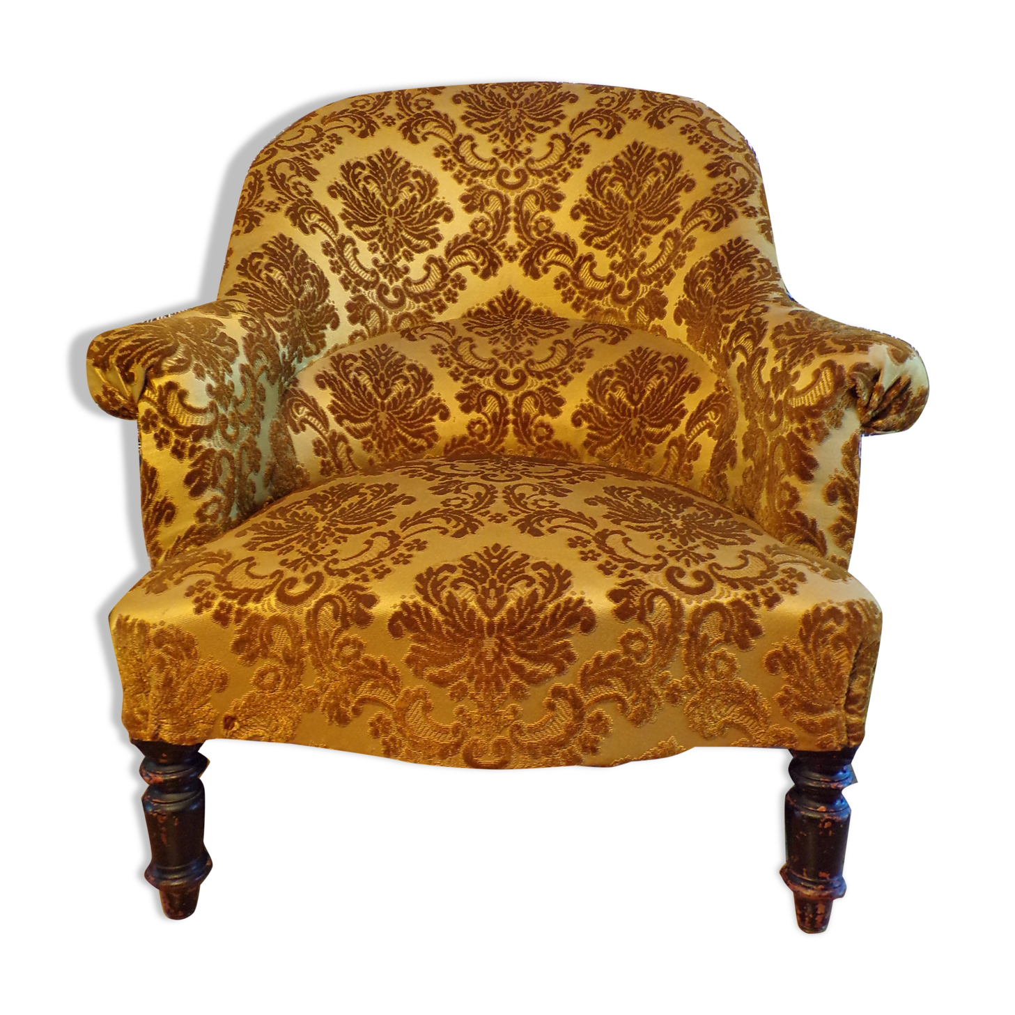 Fauteuil crapaud de style napoléon iii