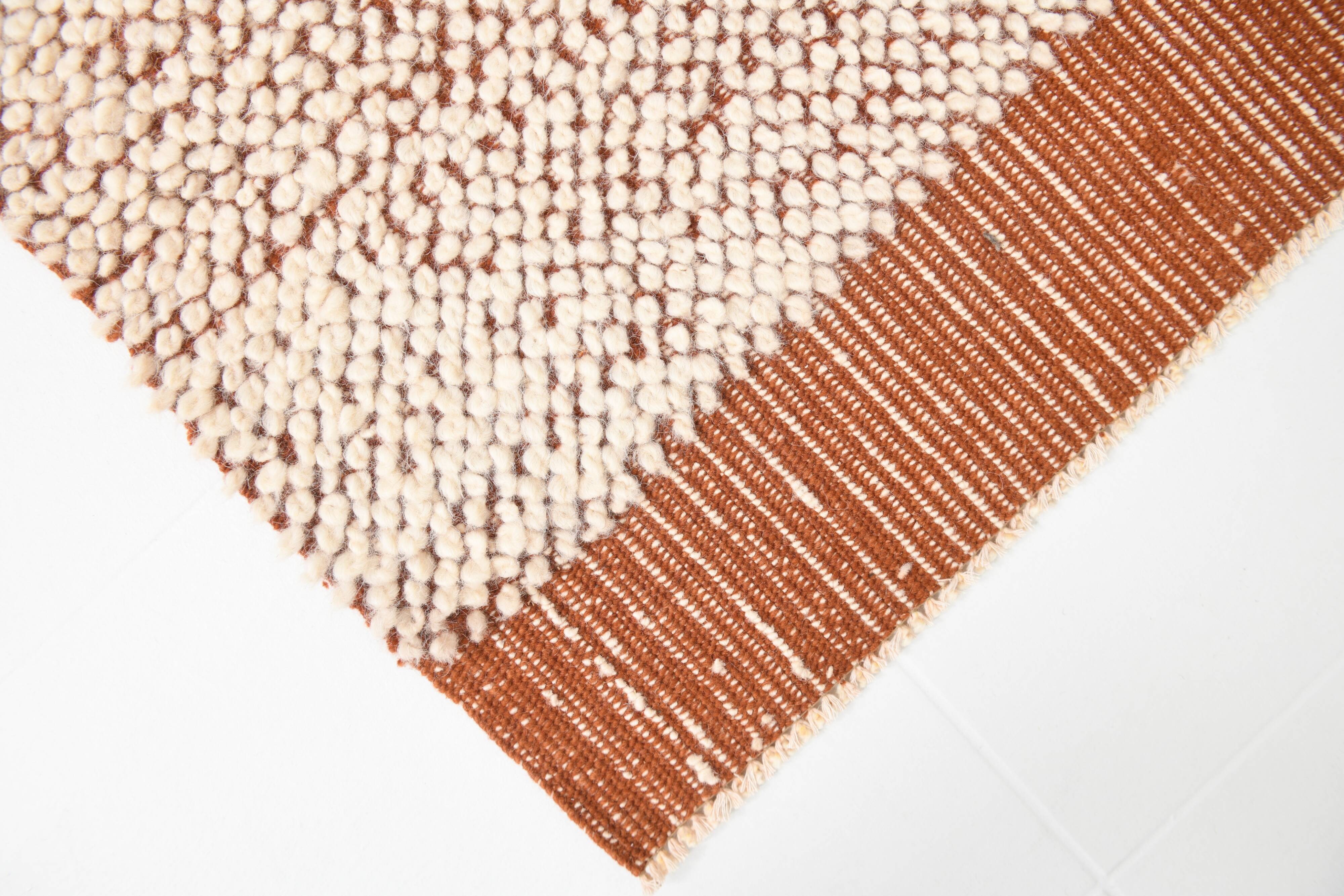 8x11 Terracotta & Beige Vintage Kilim Rug, 260x350Cm