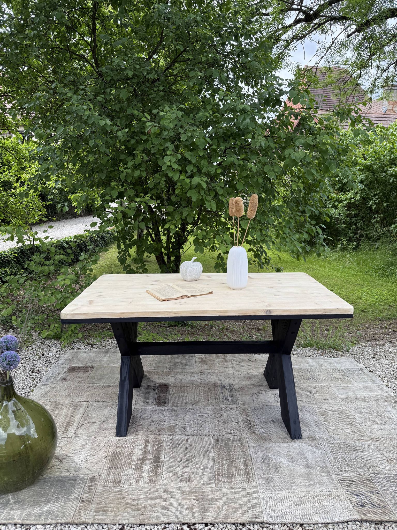Table bois ancienne rénovée