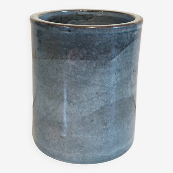 Blue ceramic vase