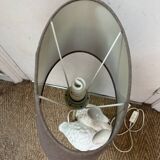 White porcelain flamingo lamp
