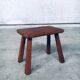 Carved Oak Side Table, 1940s
