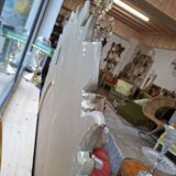 Vintage Italian sun mirror from the 1970s, diameter 1.4m.