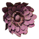 Large sculptural wall decoration of flowers in metal, Belgium, mid-20th century, 1960s.