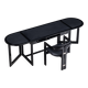 Augusto Savini rare drop leaf desk with Pamplona chair for Pozzi Italy