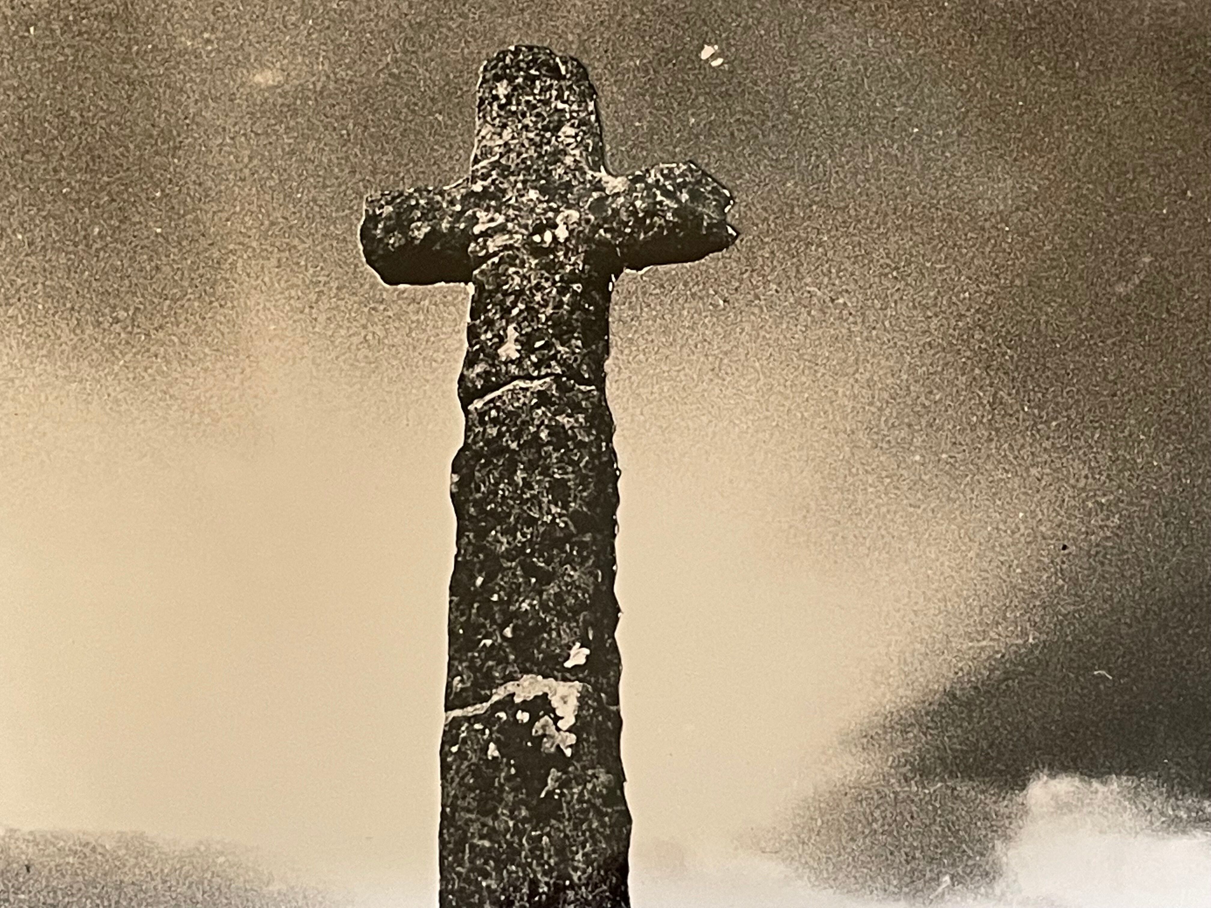 Photograph black and white silver print circa 1970 Calvary