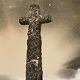 Photographie tirage argentique noir et blanc circa 1970 calvaire
