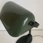 Vintage 1930 Viktoria enamelled cast iron Bauhaus lamp - 40 cm